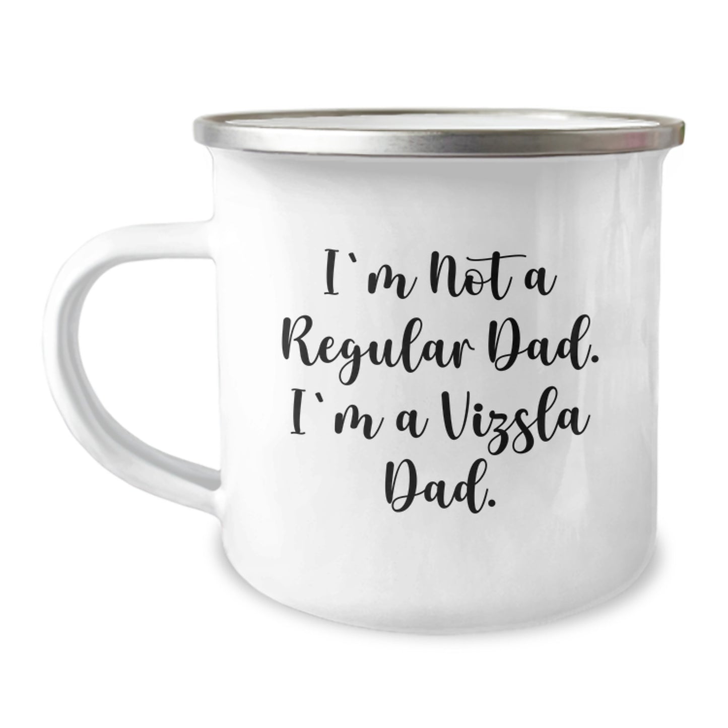 Funny Gifts for Vizsla Dad, Unique Camping Mug for Vizsla Dog Owner, Christmas Unique Gifts from Dad to Vizsla Lover Men - Image 1