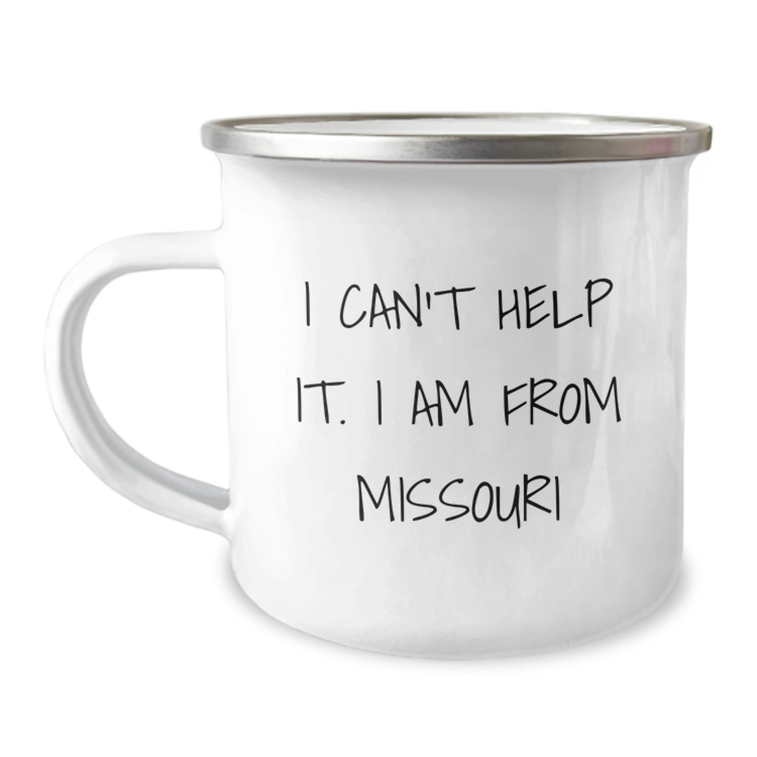 Funny Missouri Gifts for Men from Friends and Family - Christmas Unique Mugs for Camping Lovers - 'I Can't Help It. I Am From Missouri' Quote - Image 1