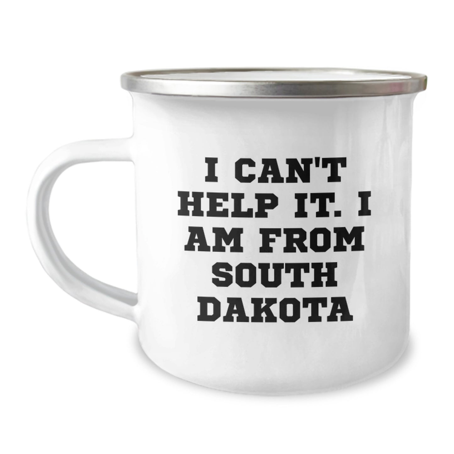 Funny South Dakota Gifts for Women from Friends, Camping Mug with I Can't Help It. I Am From South Dakota, Unique Christmas Memorable Presents - Image 1
