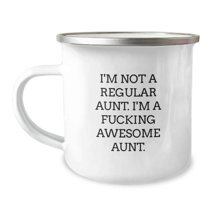 Funny Aunt Camping Mug Gifts from Friends for Awesome Aunt Christmas Unique Gifts - Image 1