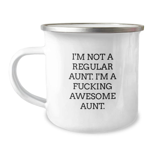 Funny Aunt Camping Mug Gifts from Friends for Awesome Aunt Christmas Unique Gifts - Image 1