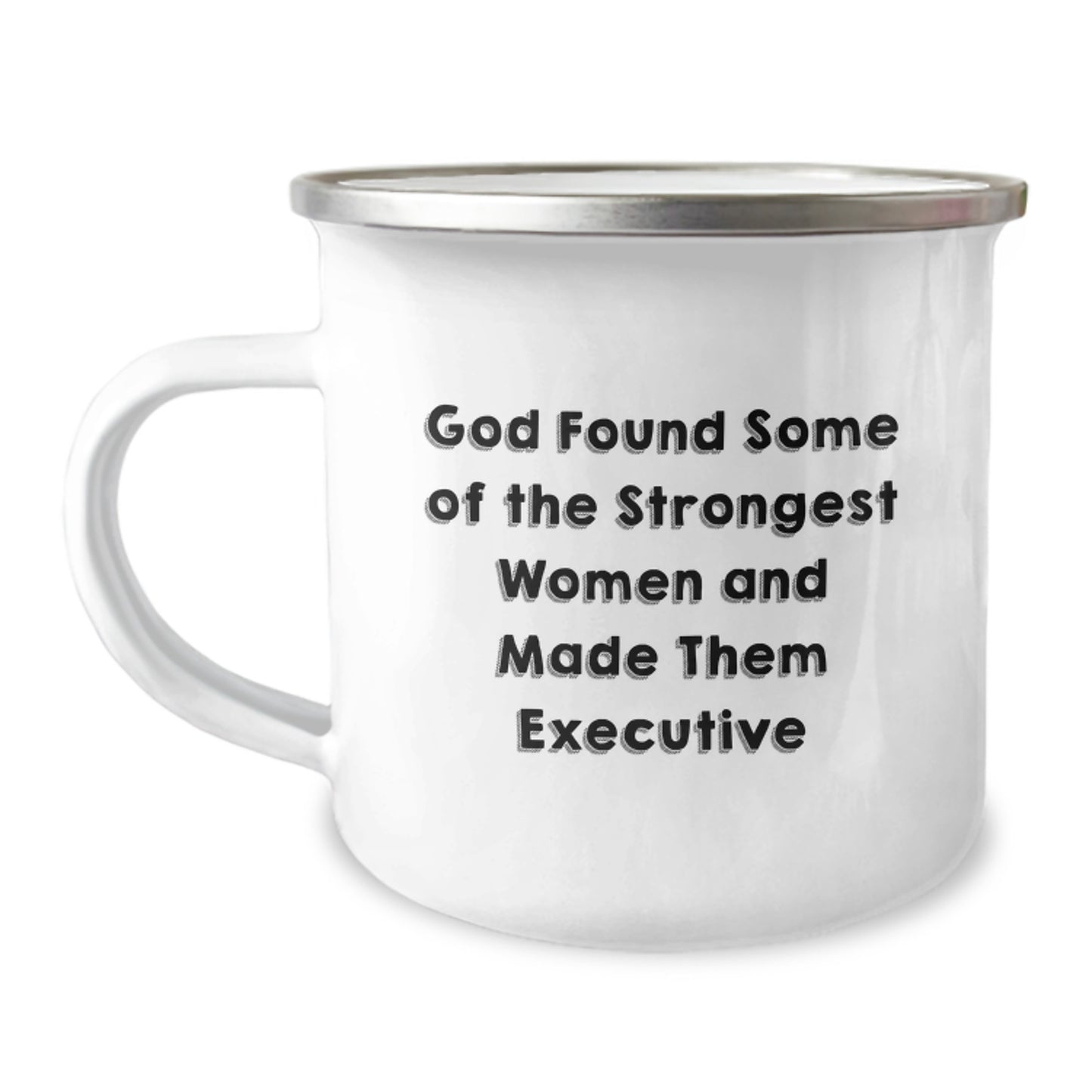 Funny Executive Gifts for Women, Inspirational Quote Mug - God Found Some, Camping Mug for Christmas Unique Gifts from Women - Image 1