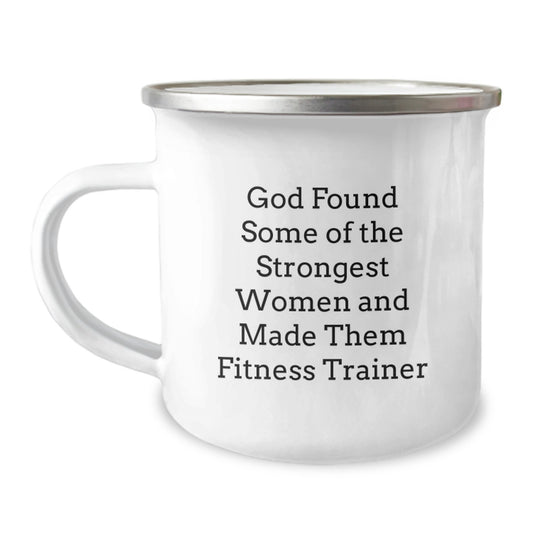 Funny Fitness Trainer Gifts for Women, Unique Camping Mug, Inspirational Quote, Christmas Unique Gifts from Friends to Fitness Trainers - Image 1