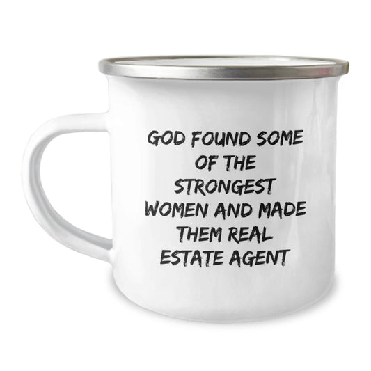 Funny Real Estate Agent Gifts from Women to Friends - Camping Mug for Christmas Unique Presents - Image 1