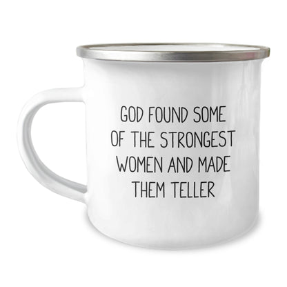 Funny Teller Gifts from Family for Christmas Unique Teller Lover Camping Mug - Image 1