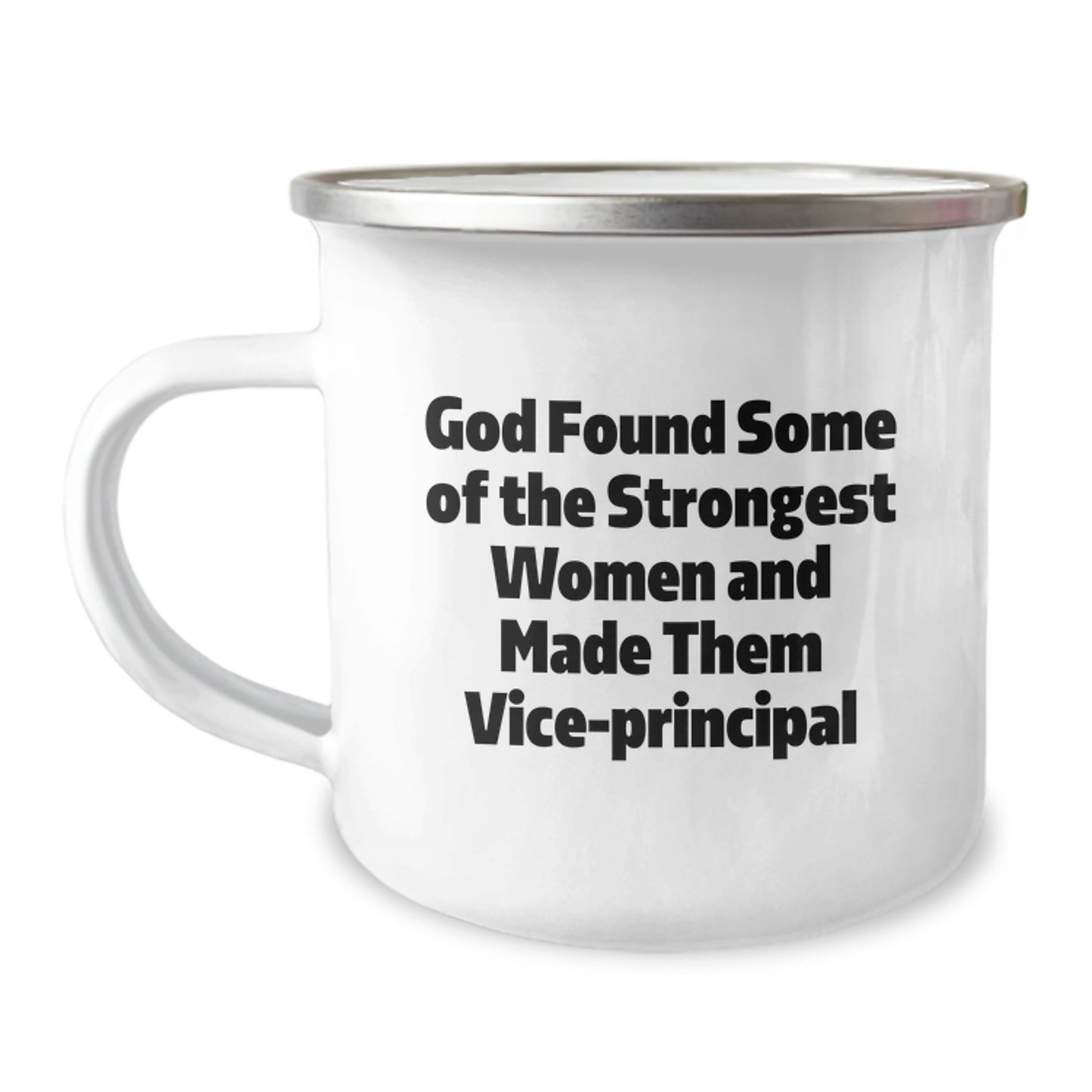 Funny Vice-principal Camping Mug, Inspirational Quote Gifts from Friends to Vice-principal, Christmas Unique Gifts for Vice-principal, 12 oz Stainless Steel with Enamel Finish - Image 1