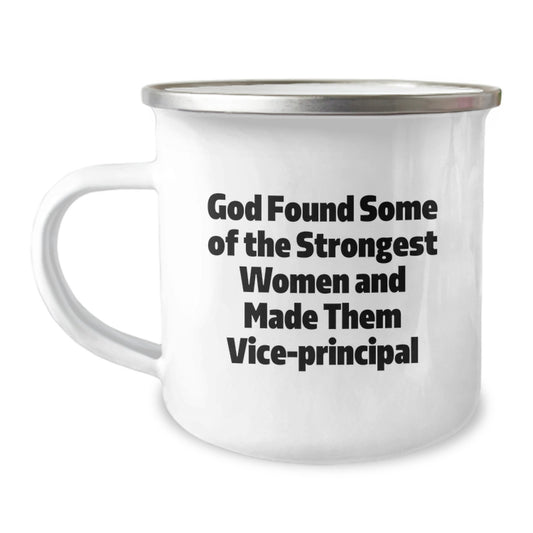 Funny Vice-principal Camping Mug, Inspirational Quote Gifts from Friends to Vice-principal, Christmas Unique Gifts for Vice-principal, 12 oz Stainless Steel with Enamel Finish - Image 1