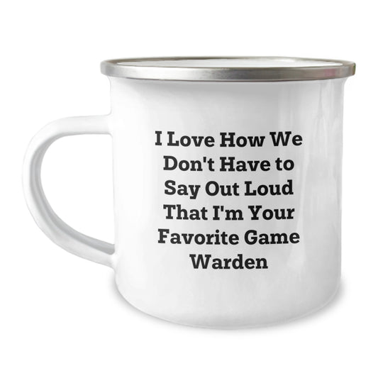 Funny Game Warden Gifts for Men, Unique Camping Mug, Christmas Unique Presents from Friends and Family - Image 1