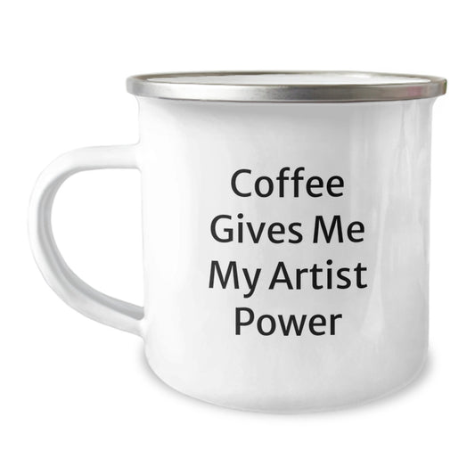 Funny Artist Coffee Lovers Gifts from Friends and Family, Unique Camping Mug for Artist, Christmas Unique Gifts for Artists - Image 1