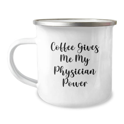 Funny Physician Gifts - Christmas Unique Gifts for Physician - Coffee Gives Me My Physician Power Gifts from Family - Image 1