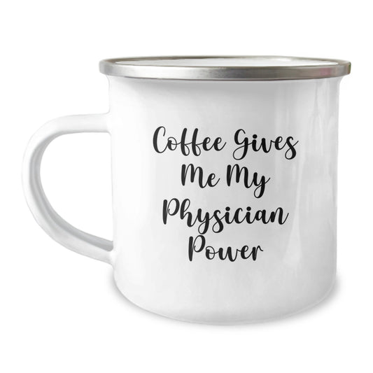 Funny Physician Gifts - Christmas Unique Gifts for Physician - Coffee Gives Me My Physician Power Gifts from Family - Image 1