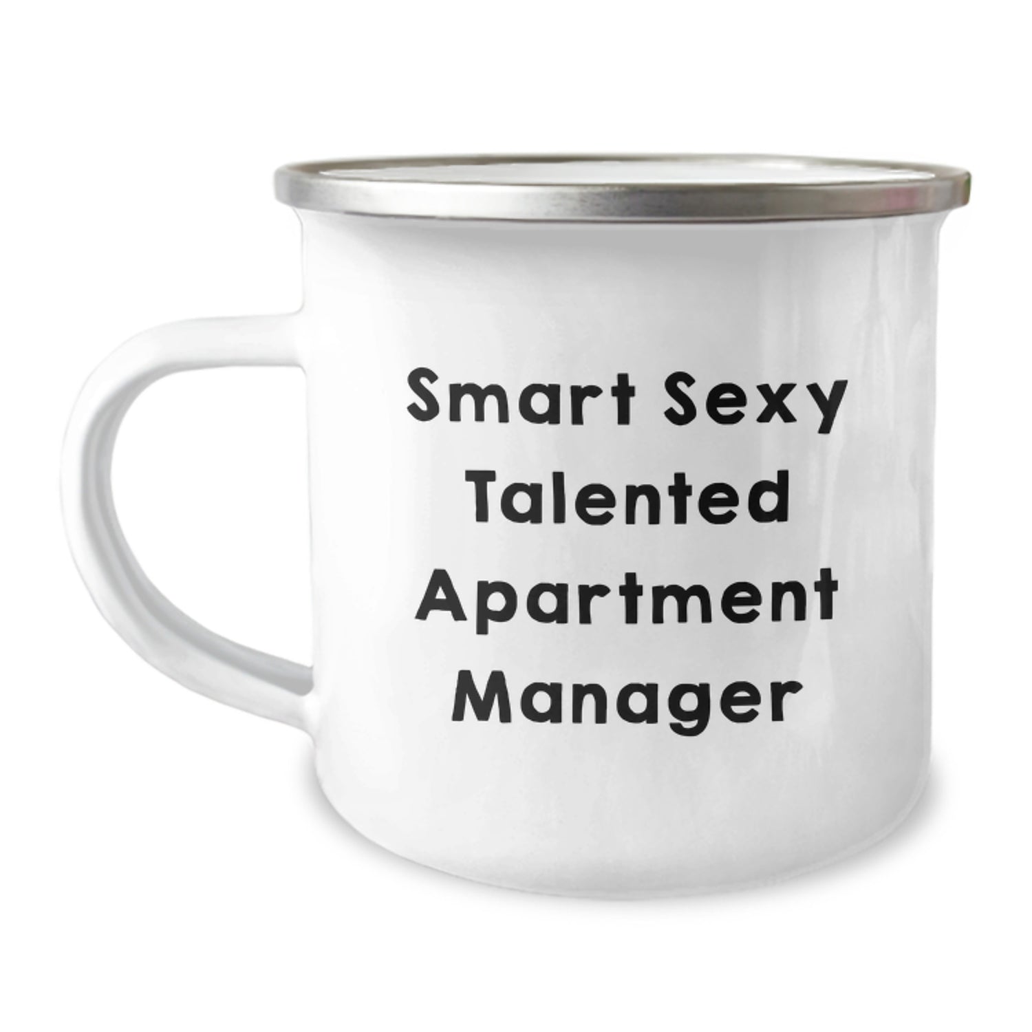 Funny Apartment Manager Gifts, Smart Sexy Talented Quote, Valentine's Unique Camping Mug for Apartment Manager Friends - Image 1