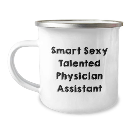 Funny Physician Assistant Gifts for Friends, Christmas Unique Mugs from Coworkers to Men with 'Smart Sexy Talented Physician Assistant' Quote - Image 1