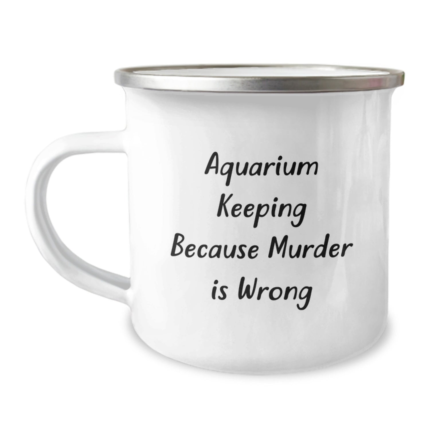 Unique Gifts from Friends for Aquarium Keeping Enthusiasts - Funny Camping Mug for Christmas - Image 1