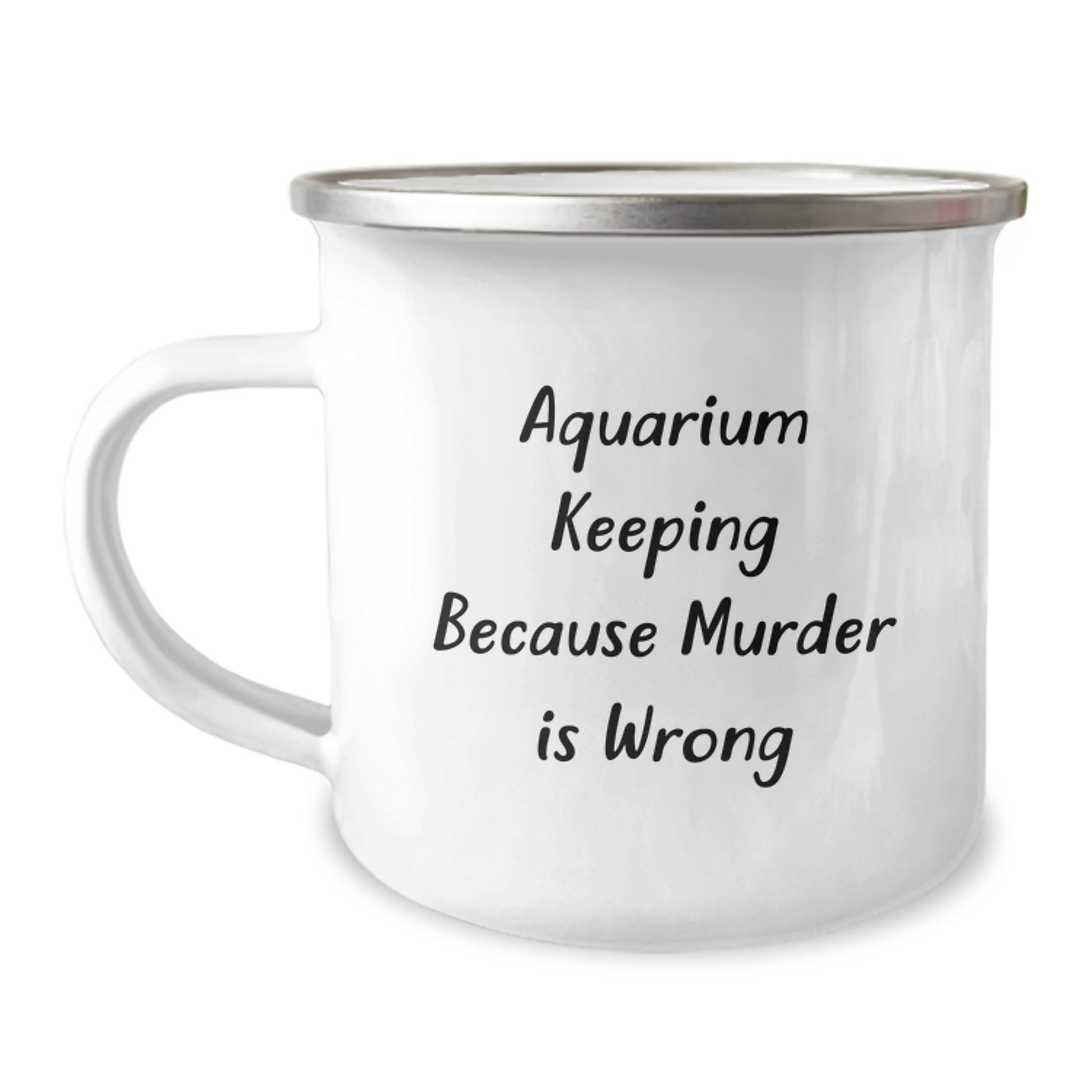 Unique Gifts from Friends for Aquarium Keeping Enthusiasts - Funny Camping Mug for Christmas - Image 1