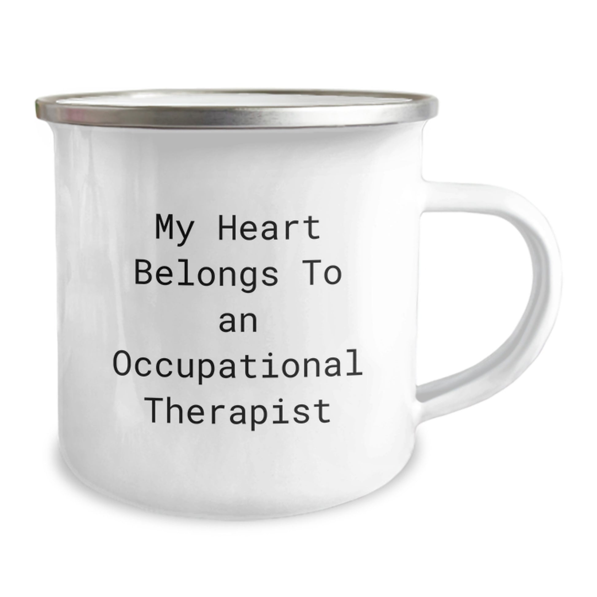 Funny Occupational Therapist Gifts for Him from Friends and Family - 'My Heart Belongs To An Occupational Therapist' Christmas Unique Mugs - Image 2