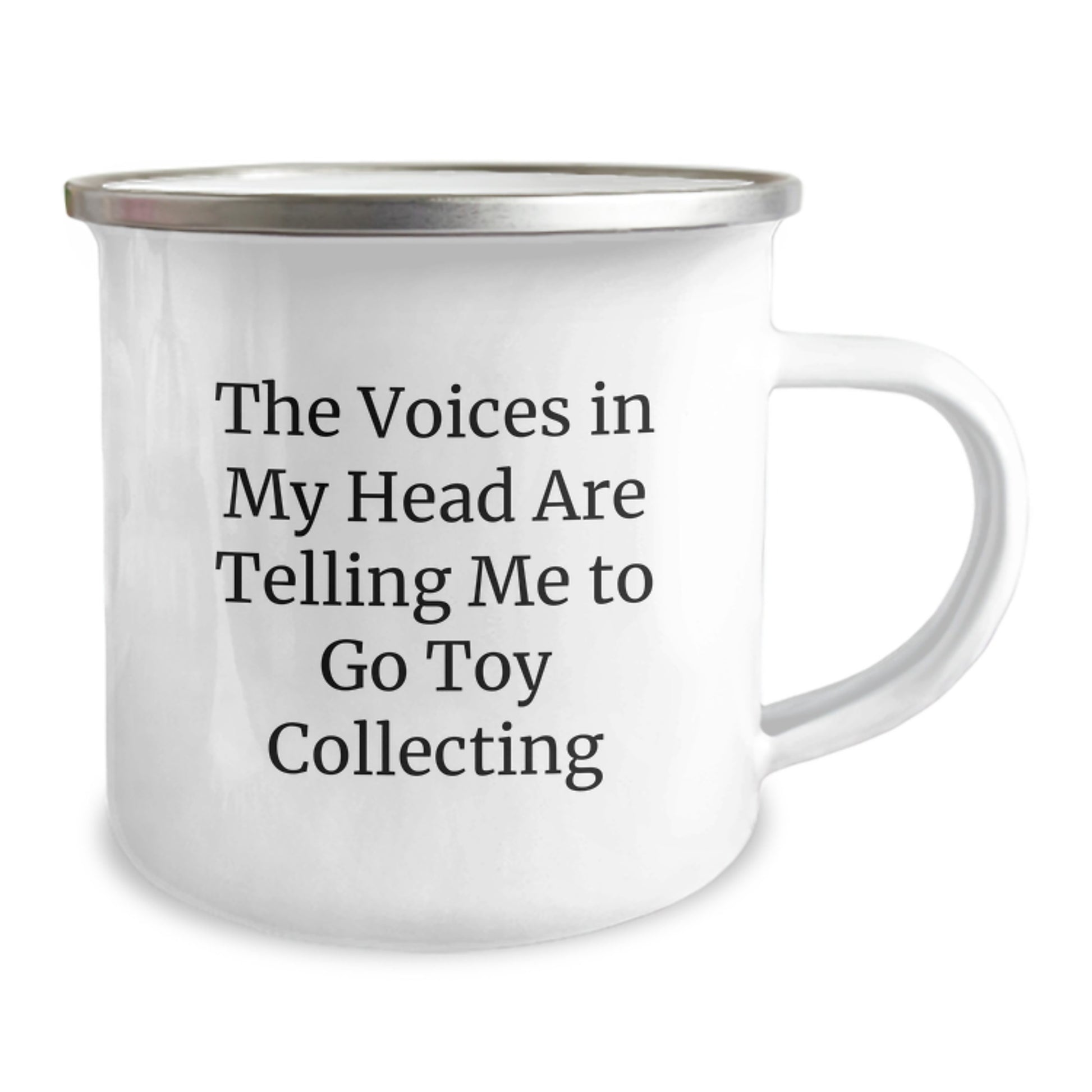 Funny Toy Collecting Gifts from Men to Friends, 'The Voices In My Head Are Telling Me To Go Toy Collecting' Unique Camping Mug for Christmas, Perfect for Toy Collecting Enthusiasts - Image 2