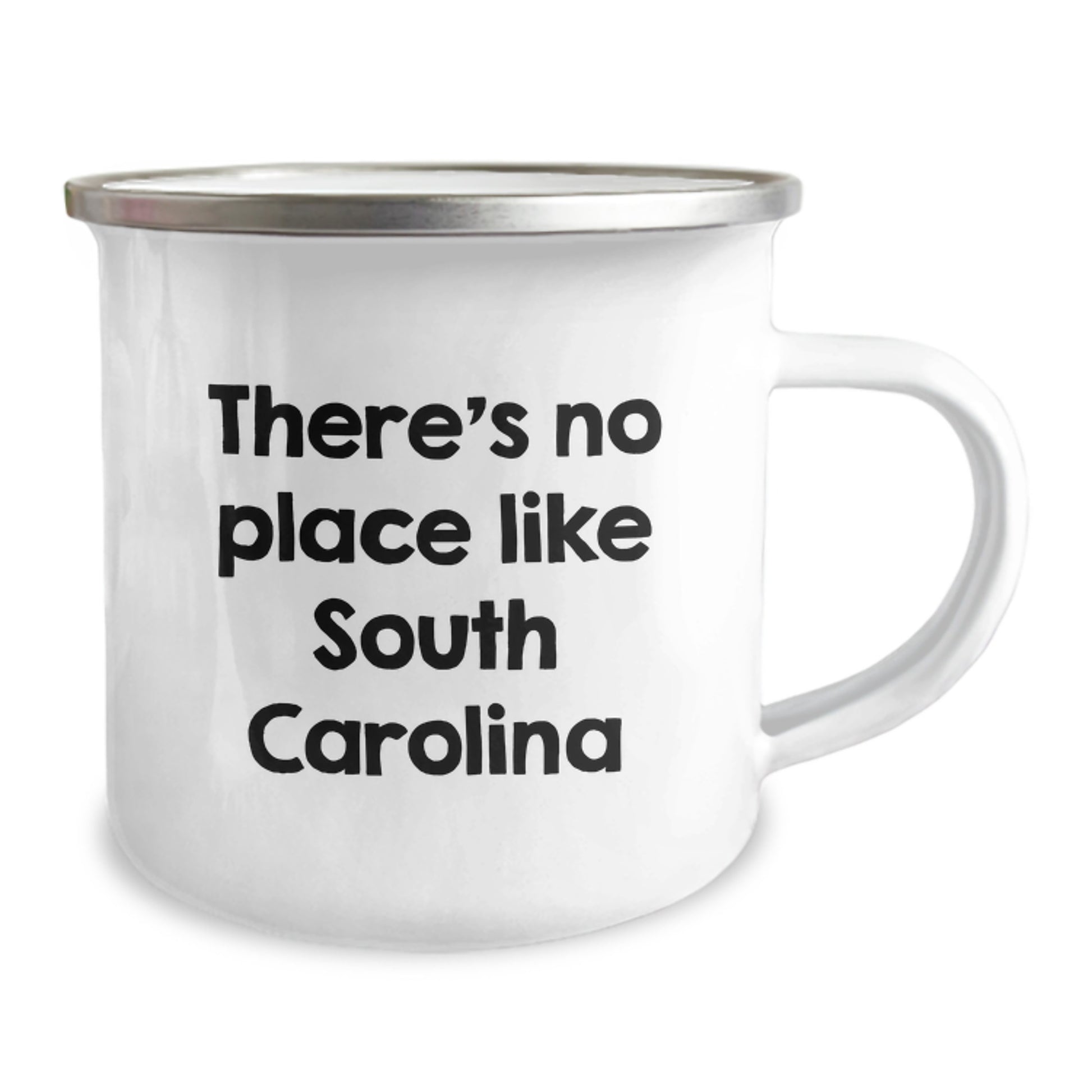 Funny Gifts from Men to Women in South Carolina, Unique Christmas South Carolina Gifts for Friends and Family - Camping Mug, 'There's No Place Like South Carolina', South Carolina State Camping Mug - Image 2