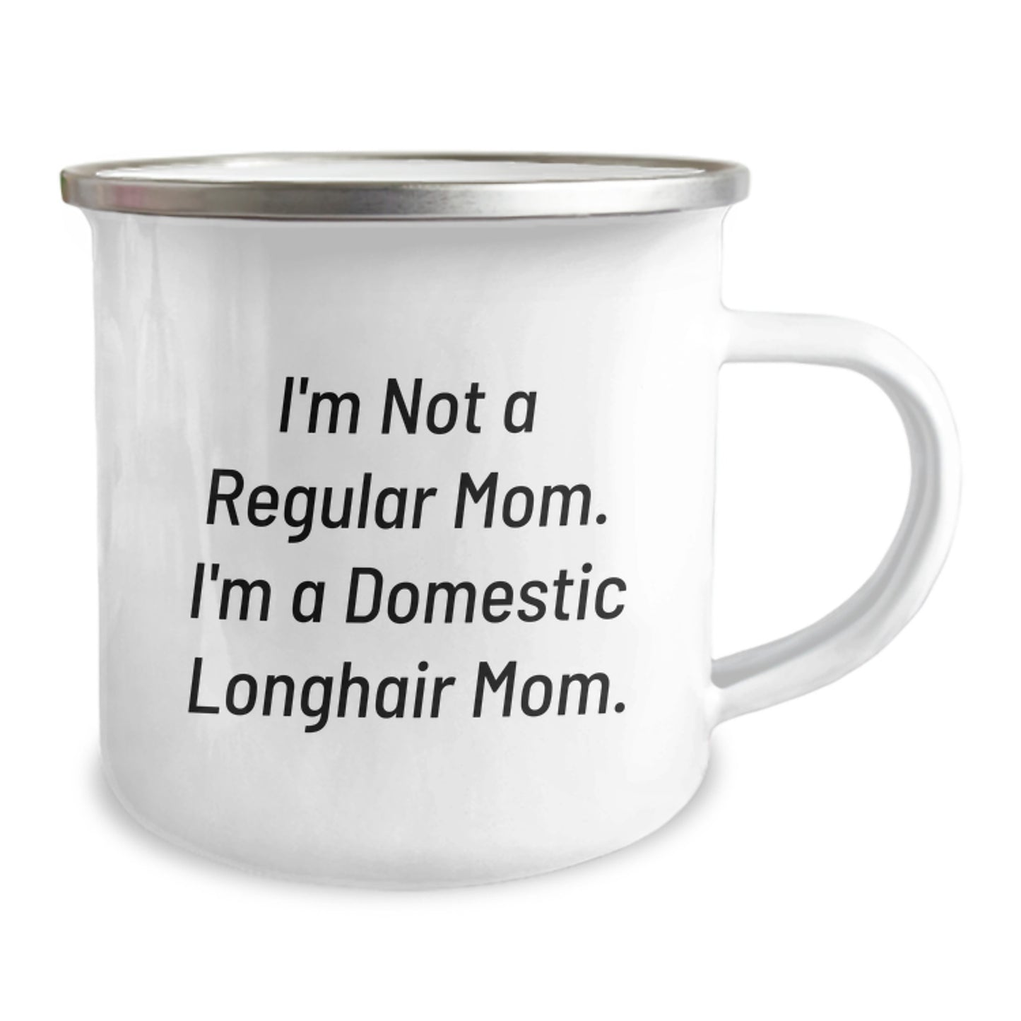 Gifts from Men to Domestic Longhair Cat Lovers on Valentine's - Funny Mom Domestic Longhair Cat Camping Mug - Image 2