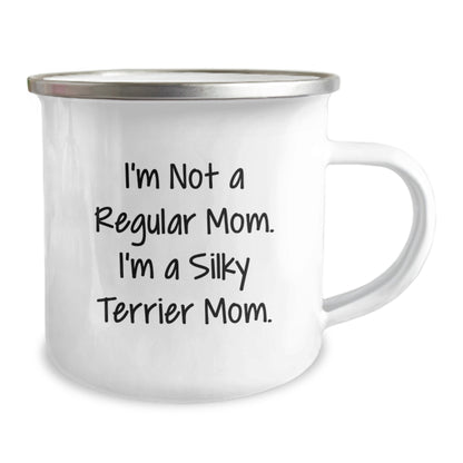 Funny Silky Terrier Dog Mom Gifts from Daughter for Valentine's, Unique Camping Mug for Silky Terrier Dog Lover, Inspirational Quote - Image 2