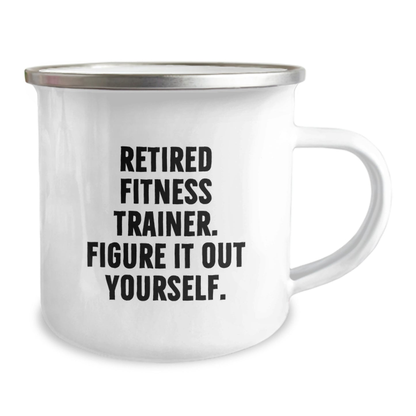 Funny Fitness Trainer Gifts from Friends - Inspirational Camping Mug for Christmas Unique Gifts, Fitness Enthusiasts, and Retired Fitness Trainers, Figure It Out Yourself. - Image 2