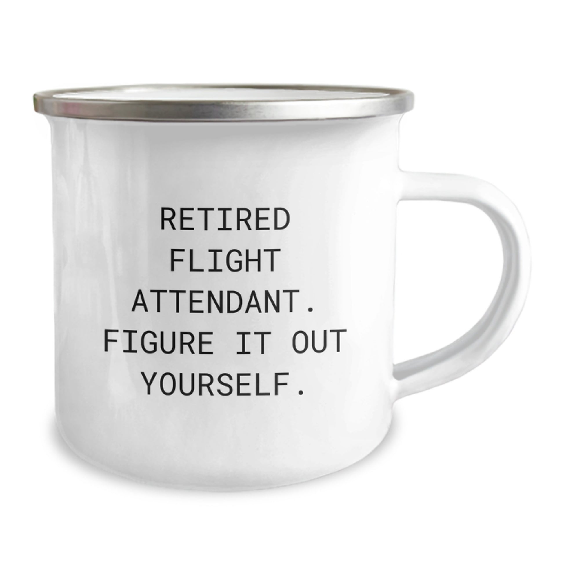 Funny Flight Attendant Gifts from Friends, Unique Christmas Unique Gifts for Flight Attendant Men or Women, Camping Mug - Image 2