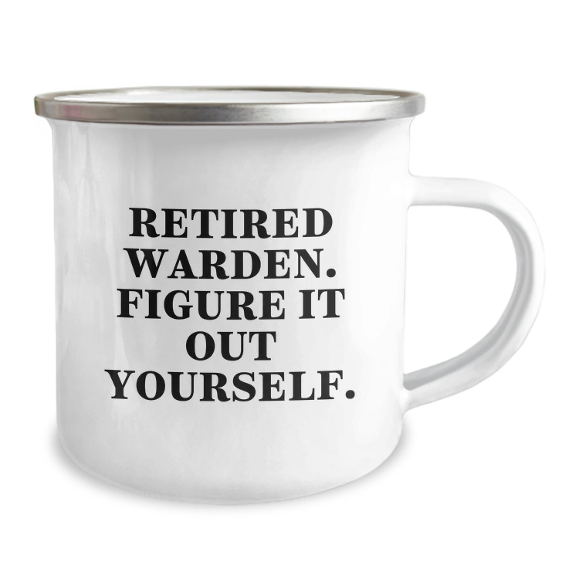 Funny Warden Camping Mug Gifts from Family for Men Retired Warden Figure It Out Yourself Christmas Unique Gifts - Image 2