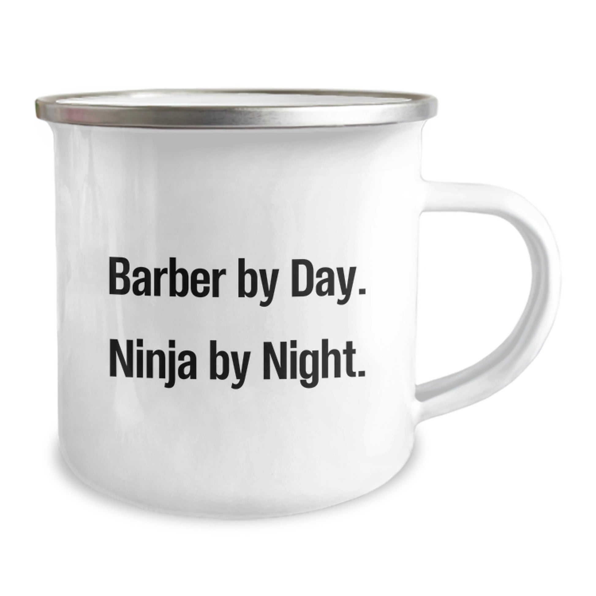 Funny Barber Gifts for Men, Christmas Unique Mugs for Barber Friends - 'Barber By Day. Ninja By Night.' - Image 2