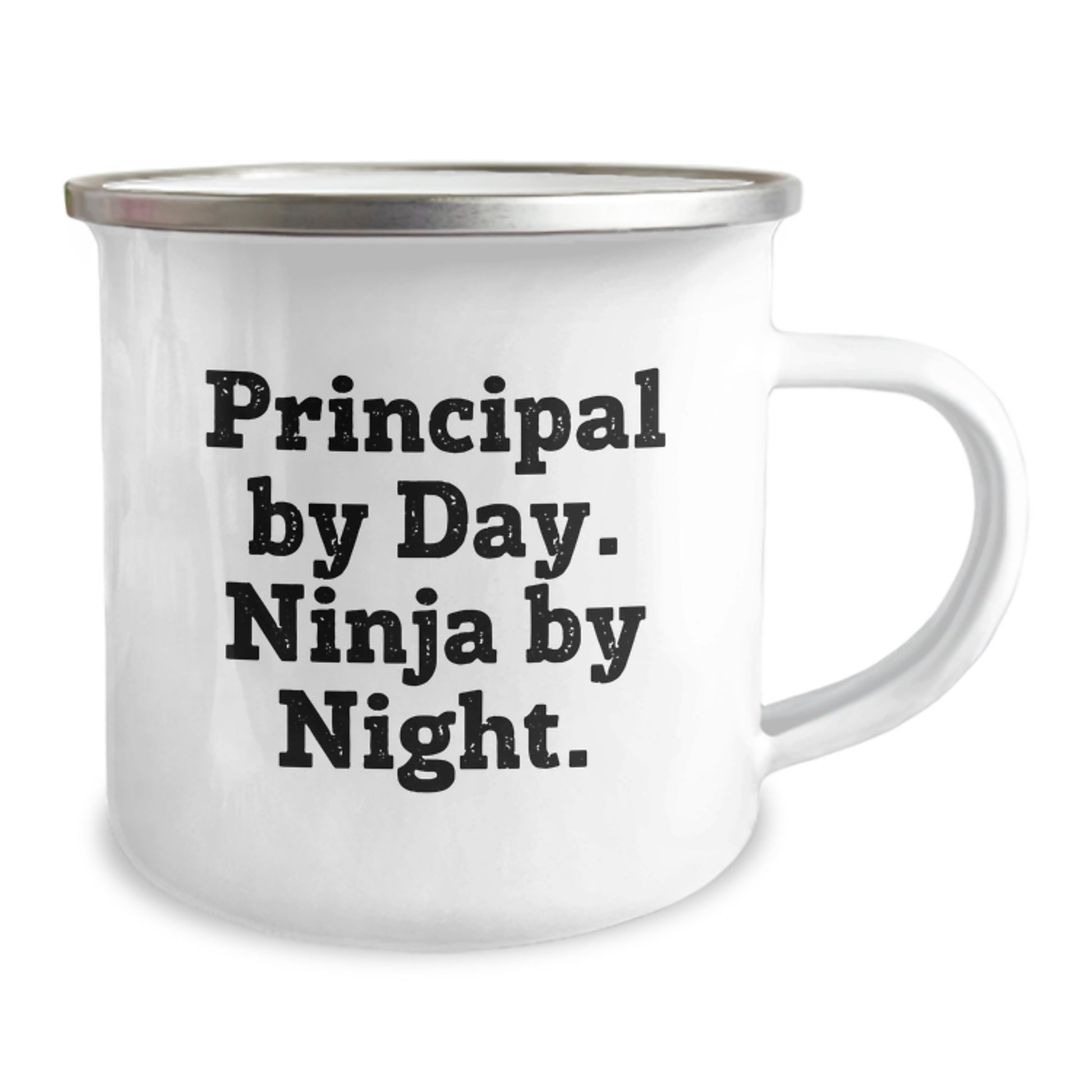 Funny Principal Gifts from Men to Friends Stainless Steel Camping Mugs for Principal By Day. Ninja By Night. Christmas Unique Presents - Image 2