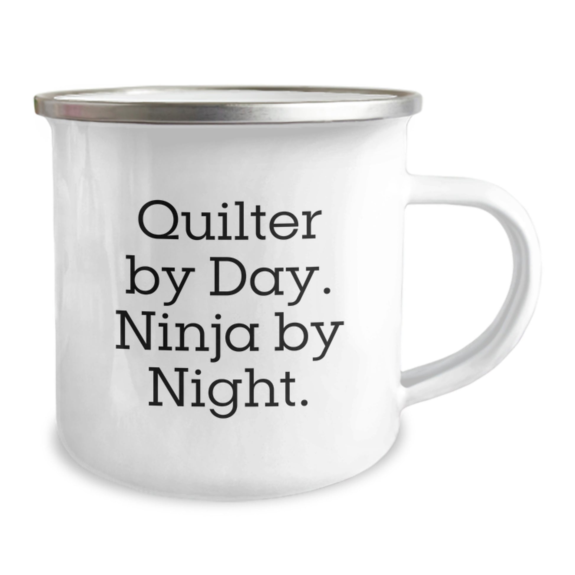 Funny Quilter Gifts from Friends, Quilter By Day. Ninja By Night. Camping Mug, Christmas Unique Gifts - Image 2