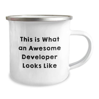 Funny Developer Gifts from Friends - This Is What Awesome Developer Looks Like Christmas Unique Mugs for Men Women Coworkers Family - Image 2