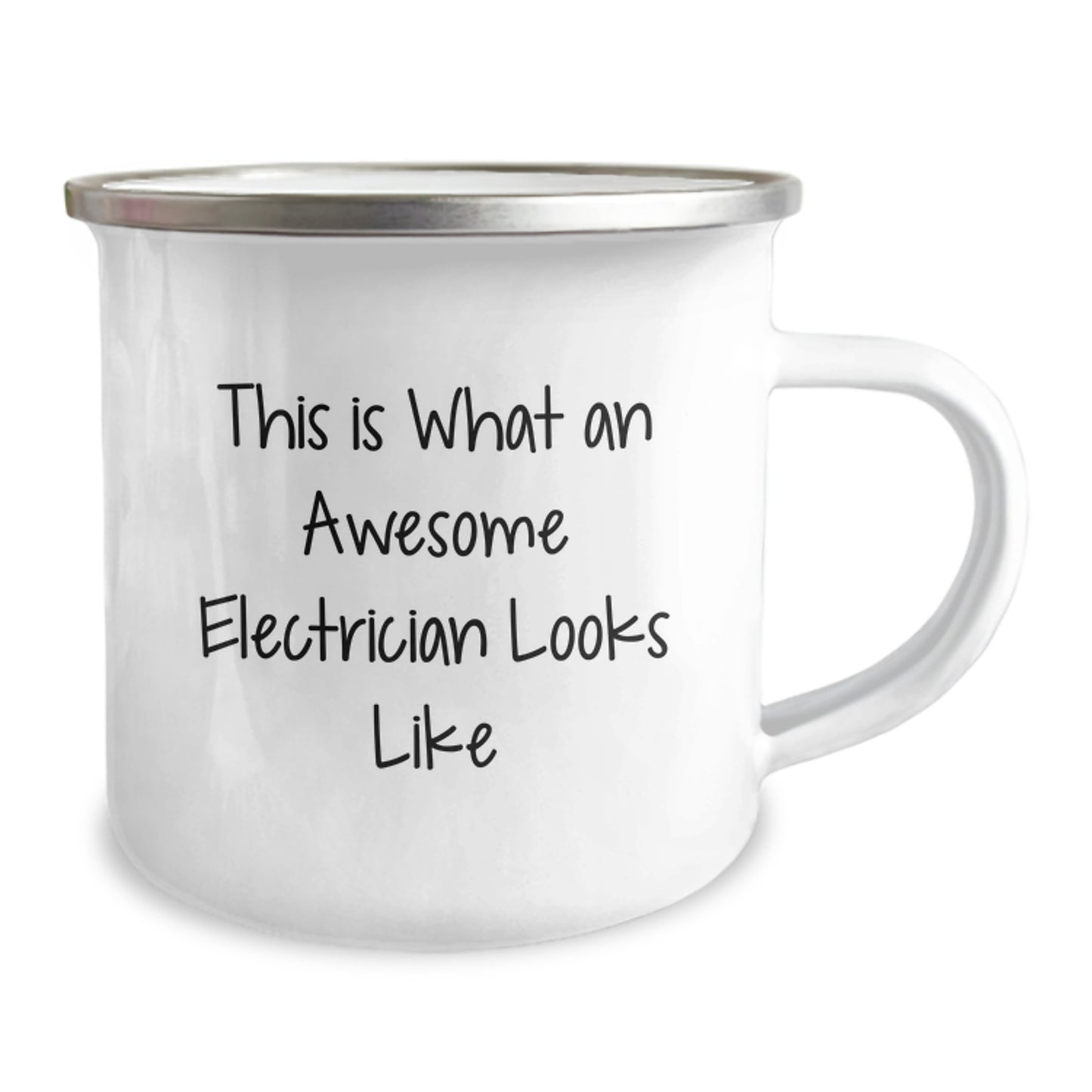 Funny Electrician Gifts for Men from Friends, Awesome Electrician Camping Mug Christmas Unique Presents, This Is What An Awesome Electrician Looks Like Quote - Image 2