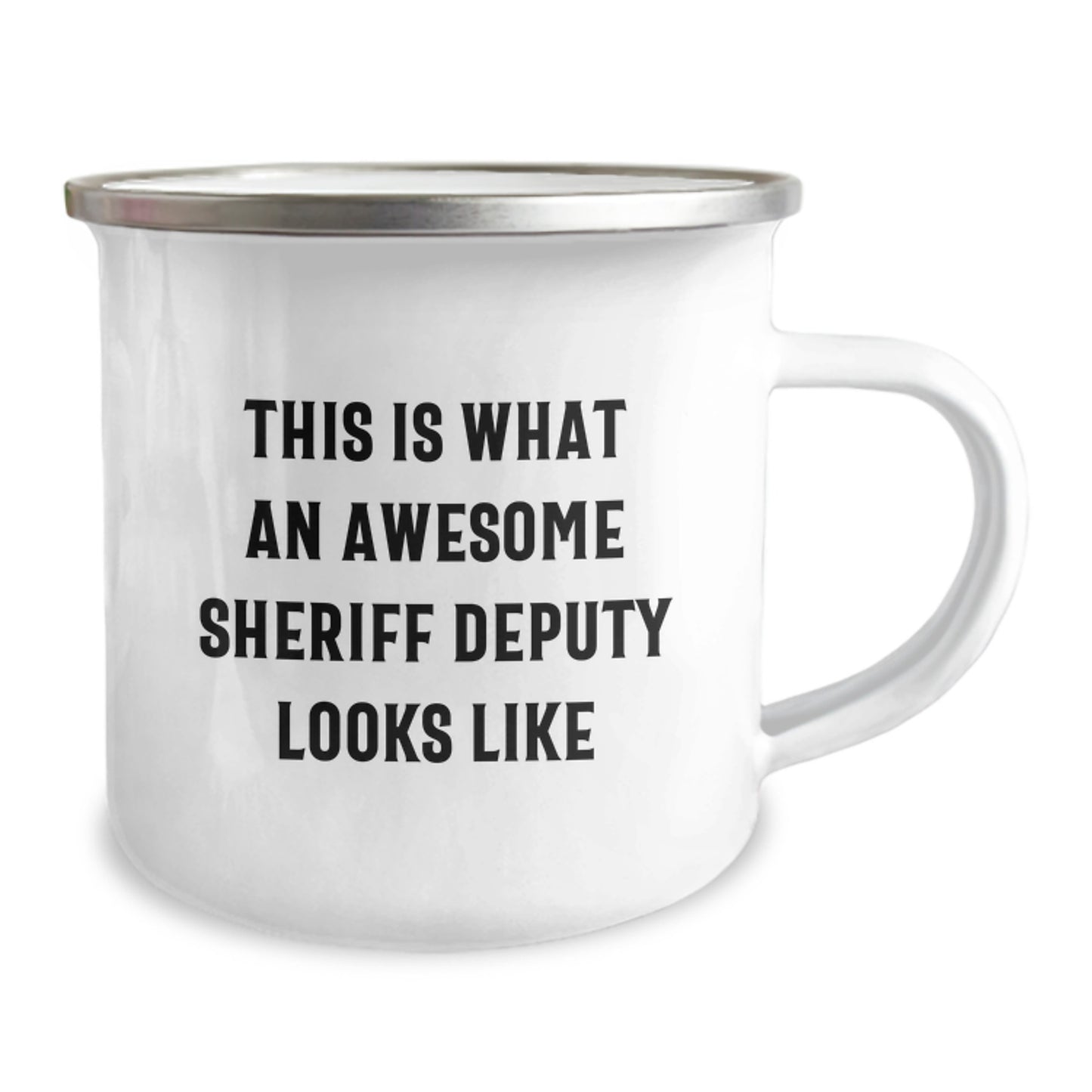 Funny Sheriff Deputy Gifts from Men to Sheriff Deputy for Christmas Unique Sheriff Deputy Camping Mug, This Is What An Awesome Sheriff Deputy Looks Like - Image 2