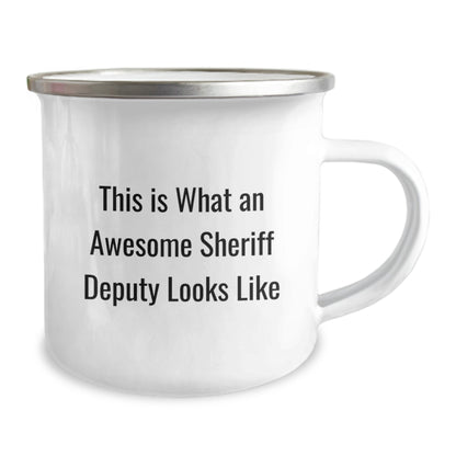 Funny Sheriff Deputy Gifts for Men - Awesome Sheriff Deputy Camping Mug - This Is What 'An Awesome Sheriff Deputy Looks Like' Christmas Unique Gift from Friends - Image 2