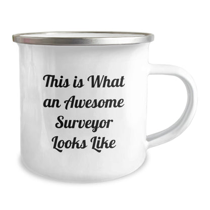 Fun Gifts from Friends for Awesome Surveyors, This Is What An Awesome Surveyor Looks Like Funny Camping Mug for Surveyor Enthusiasts, Unique Christmas Unique Gifts for Men - Image 2