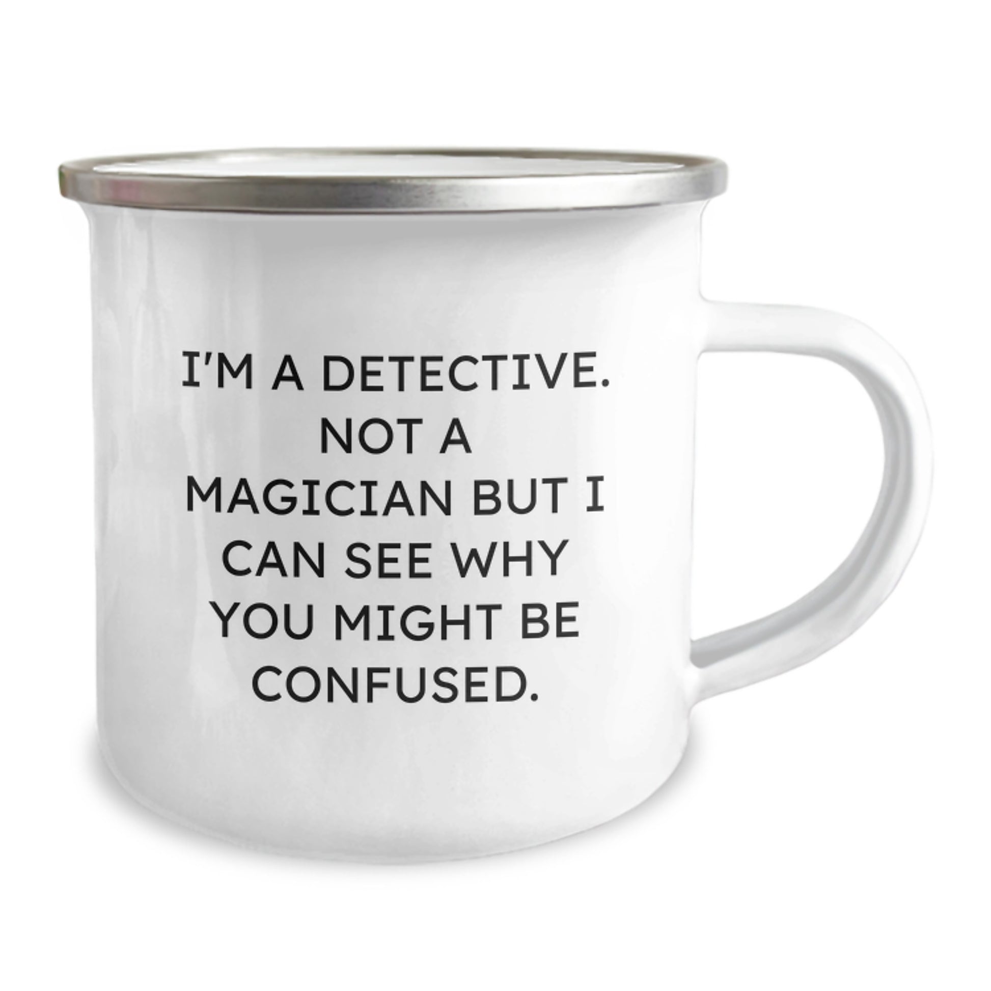 Funny Detective Gifts from Friends for Men - Camping Mug for Christmas Unique Presents - Image 2