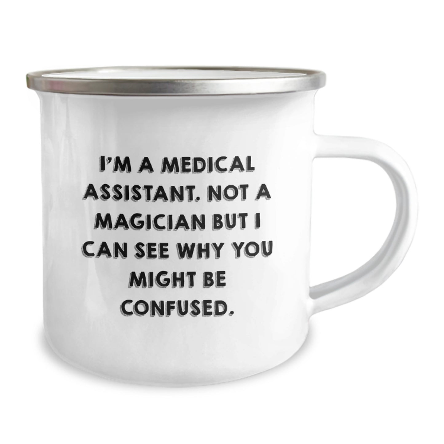 Medical Assistant Christmas Camping Mug - Funny Quote Gifts for Medical Assistant Friends, Family, Coworkers, From Men, Women - Image 2