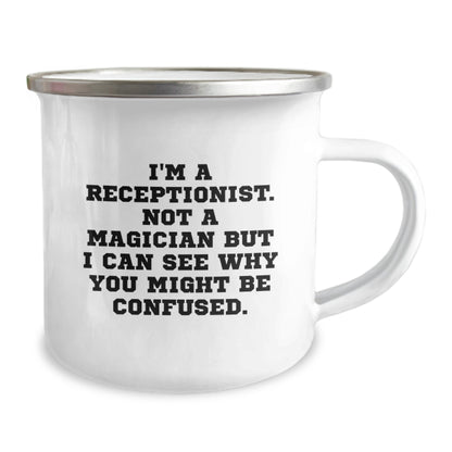Funny Receptionist Gifts for Men - I'm A Receptionist - Christmas Unique Mugs from Coworkers - Image 2