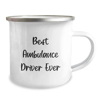 Funny Ambulance Driver Christmas Unique Gifts from Friends for Ambulance Driver Camping Mug Best Ambulance Driver Ever - Image 2