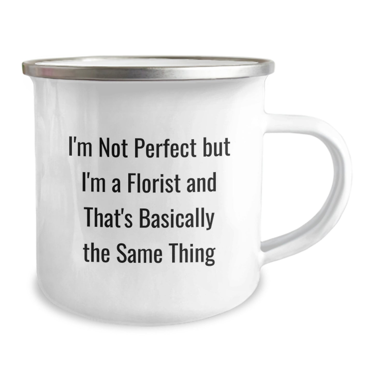 Funny Gifts from Florist Friends for Men and Women - 'I'm Not Perfect But I'm A Florist' Christmas Unique Mugs - Image 2