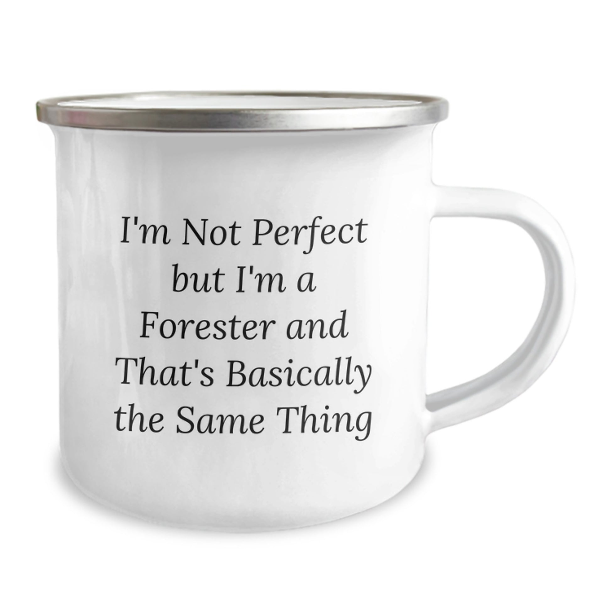 Forester Camping Mug, Funny Quote Gift for Forester, Christmas Unique Gifts, Gifts from Family to Forester, 12 oz Stainless Steel with Enamel Finish - Image 2