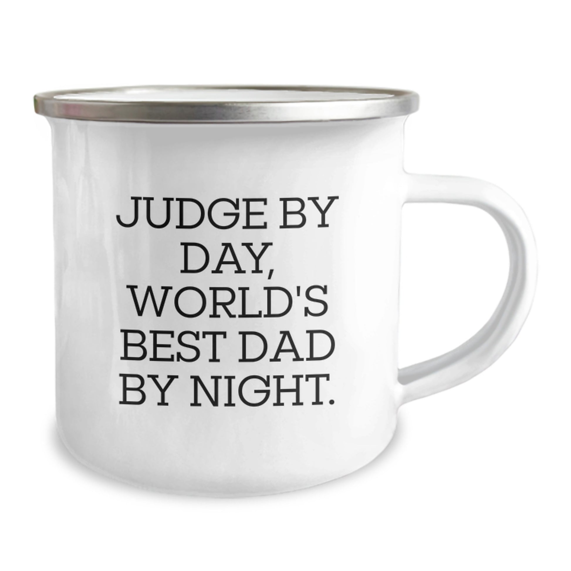 Funny Judge Gifts for Men - Camping Mug, 'Judge By Day, World's Best Dad By Night' - Unique Christmas Unique Gifts from Dad to Judge - Image 2