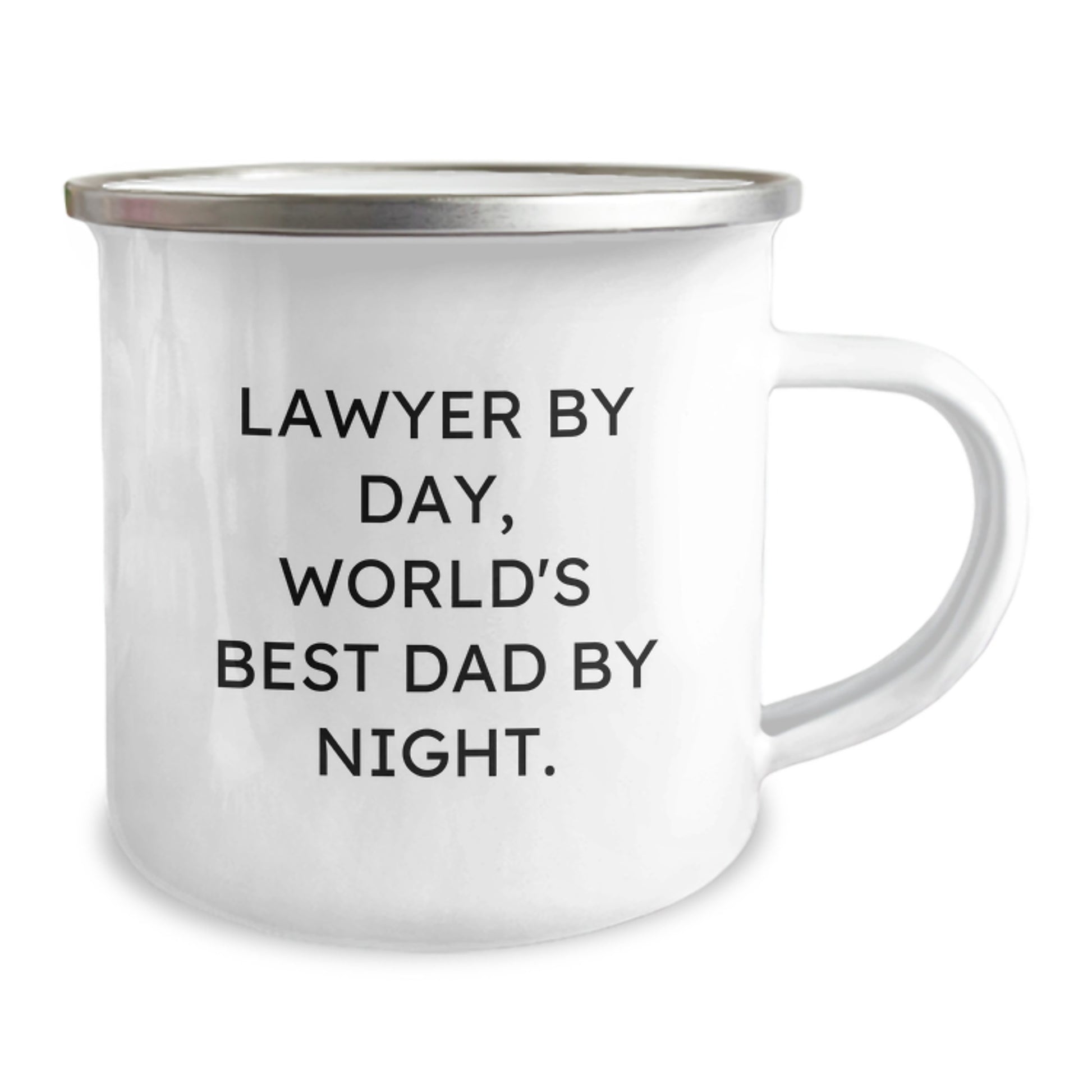 Funny Lawyer Gifts from Men to Friends and Family, Camping Mug for Lawyer by Day, World's Best Dad by Night. - Image 2
