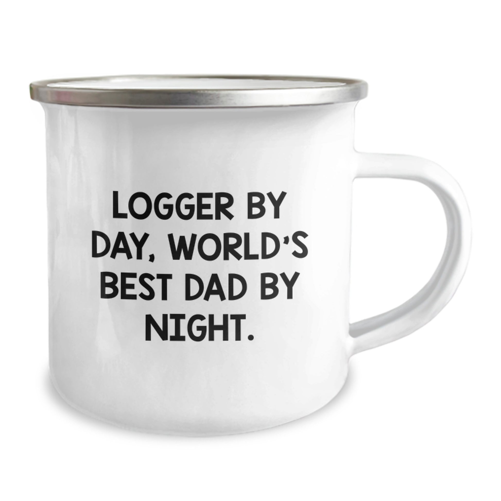 Funny Logger Gifts from Men, World's Best Dad Camping Mug for Christmas Unique Gifts - Image 2