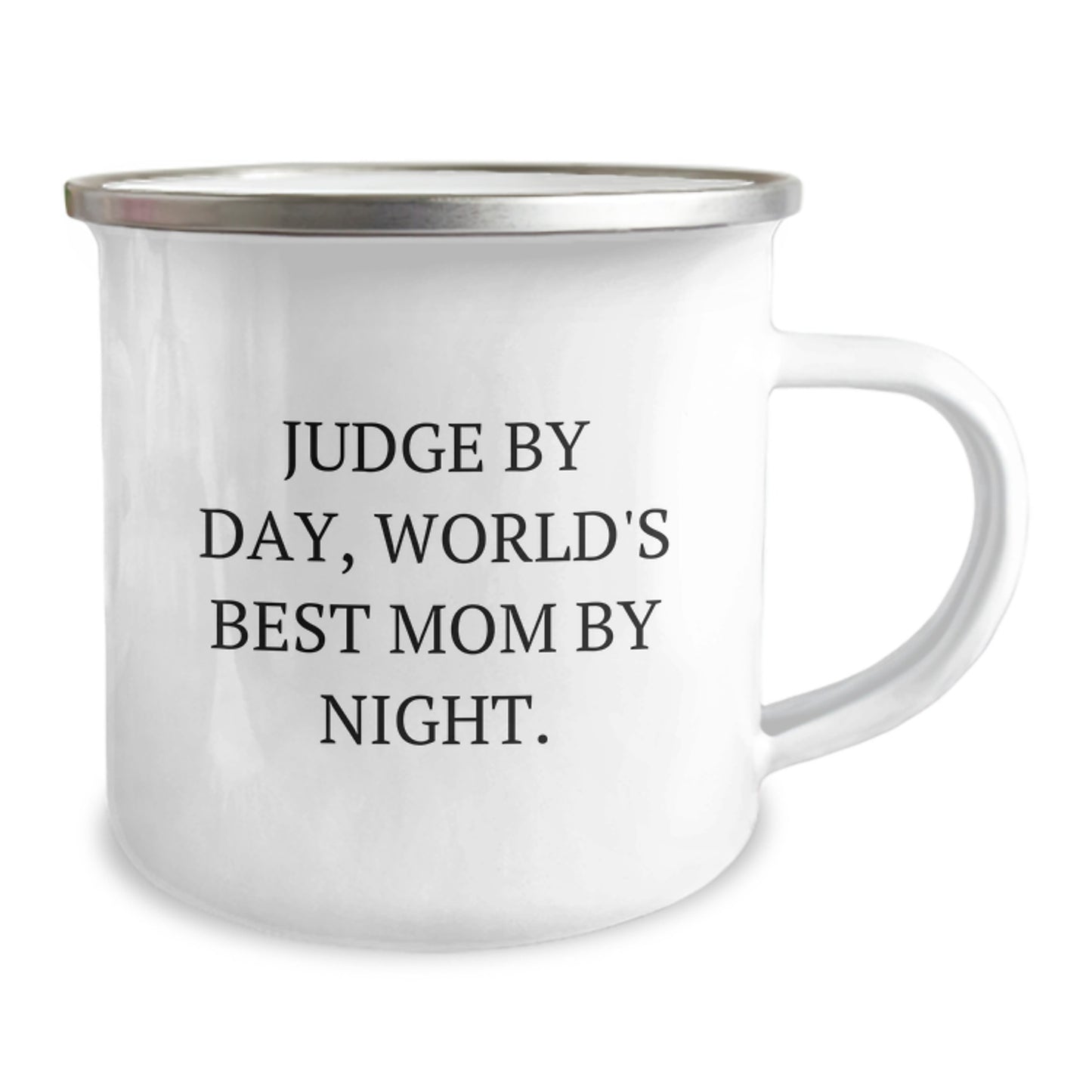 Funny Judge Gifts from Family - Camping Mug for Judge By Day, World's Best Mom By Night. Christmas Unique Gifts - Image 2