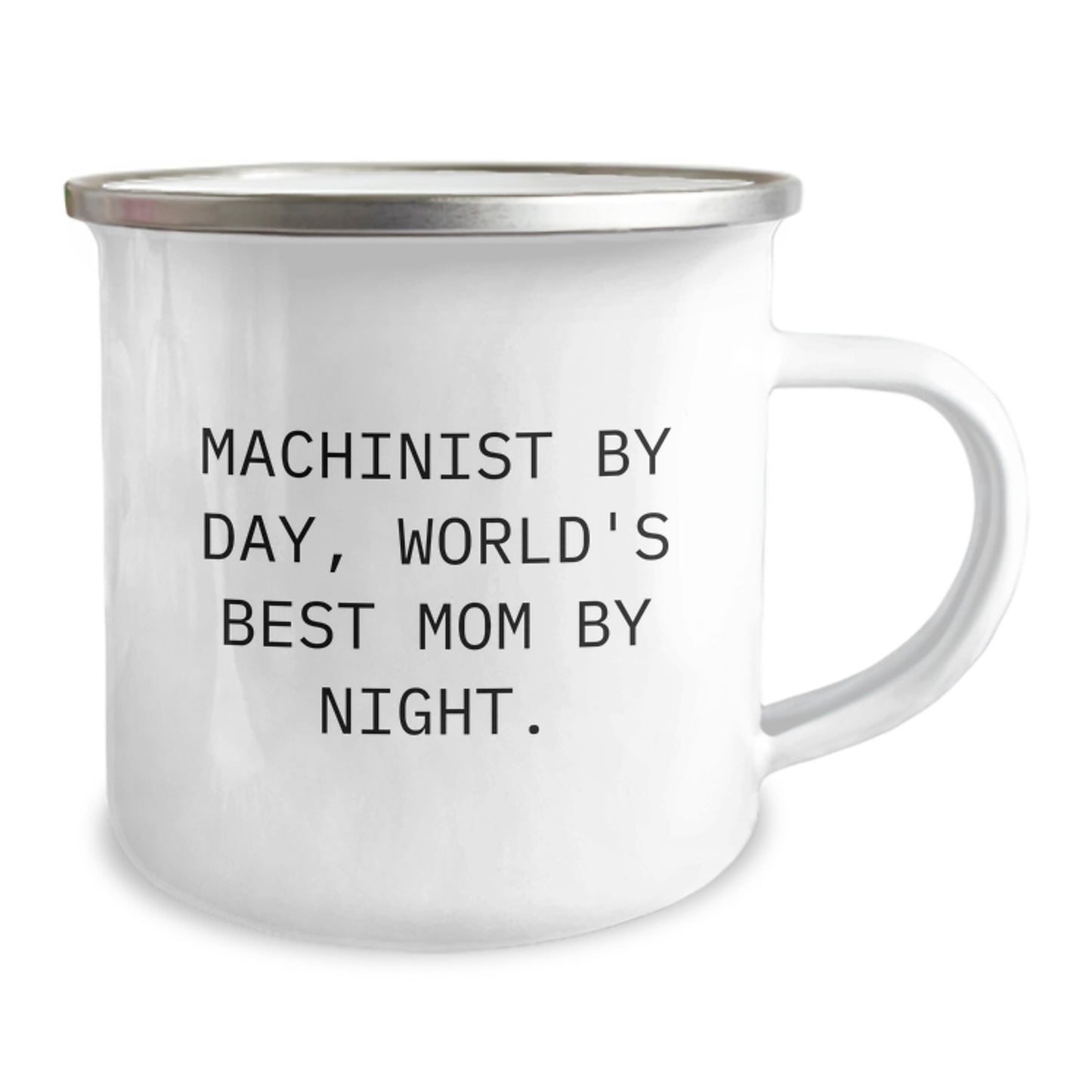 Funny Machinist Gifts for Men, Camping Mug with 'Machinist By Day, World's Best Mom By Night' Quote, Unique Christmas Unique Gifts from Family - Image 2