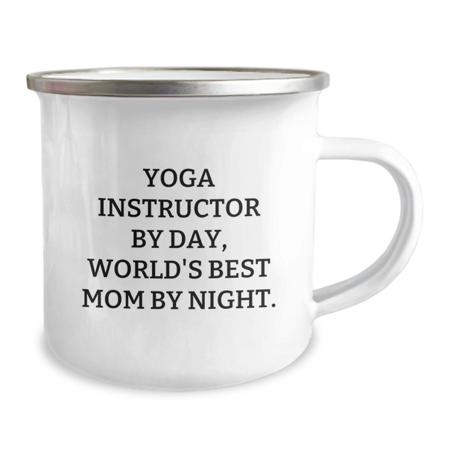 Funny Yoga Instructor Gifts for Christmas, Camping Mug for Yoga Enthusiasts by Day, World's Best Mom By Night, Gifts from Friends to Family - Image 2