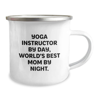 Funny Yoga Instructor Gifts for Men - Camping Mug from Mom by Night, Unique Christmas Unique Gifts - Image 2