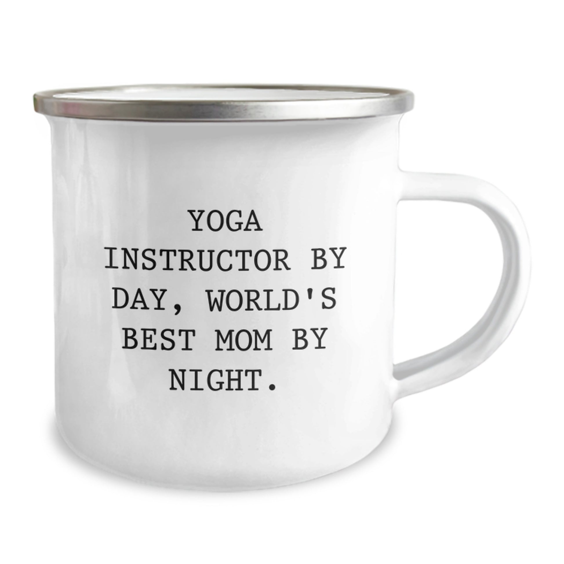 Funny Yoga Instructor Gifts from Mom - Camping Mug for Yoga Instructor By Day, World's Best Mom By Night - Image 2