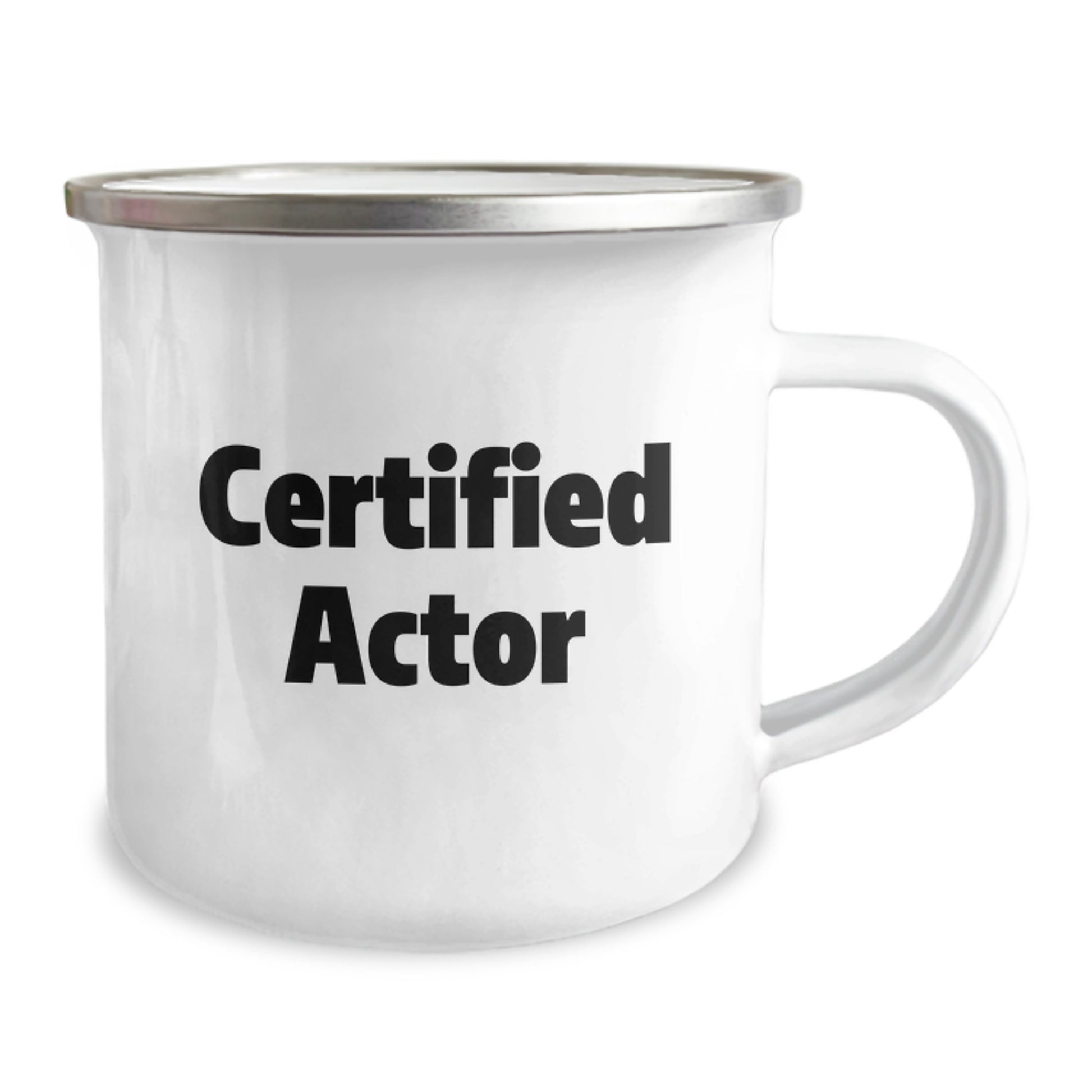 Funny Actor Gifts for Him Camping Mug with Enamel Finish, 12 oz Capacity, Perfect for Graduation, from Friends to the Future Star - Image 2